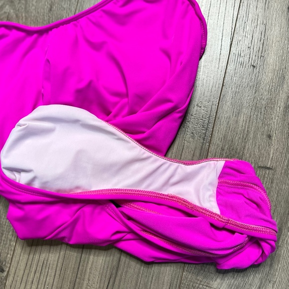 La Blanca Island Goddess Mio One-Piece Swimsuit Size 12 Underwire Electric Pink - Picture 4 of 10